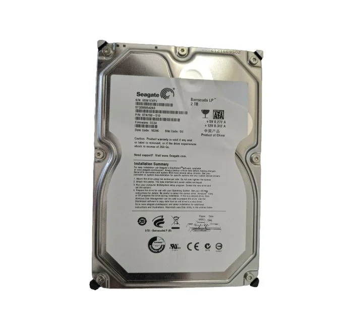 ST32000542AS Seagate BarraCuda 2TB 5900RPM SATA 3GB/s 3...