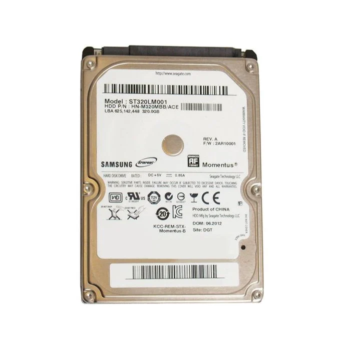 ST320LM001 Seagate Momentus 320GB 5400RPM 8MB Cache SATA 3GB/s 2.5-inch Hard Drive