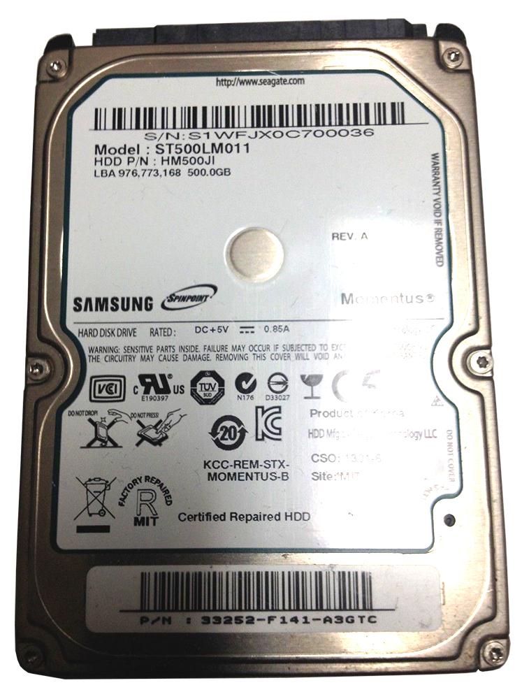 ST500LM011 Seagate 500GB 5400RPM SATA 3GB/s 2.5-inch Ha...