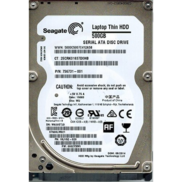 ST500LM021 Seagate Laptop Thin HDD 500GB 7200RPM SATA 6...