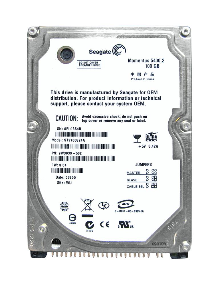 ST9100824A Seagate Momentus 5400.2 100GB 5400RPM IDE / ...