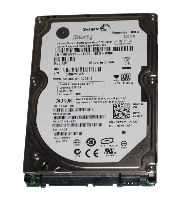 ST9250827AS Seagate Momentus 250GB 5400RPM SATA 3GB/s 8...