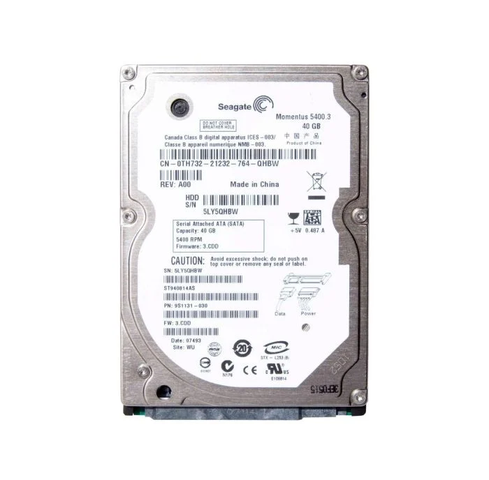 ST940814AS Seagate 5400.3 40GB 5400RPM SATA 1.5GB/s 8MB...