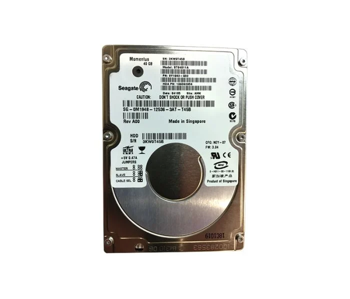 ST94811A Seagate 40GB 5400RPM ATA-100 8MB Cache 2.5-inc...