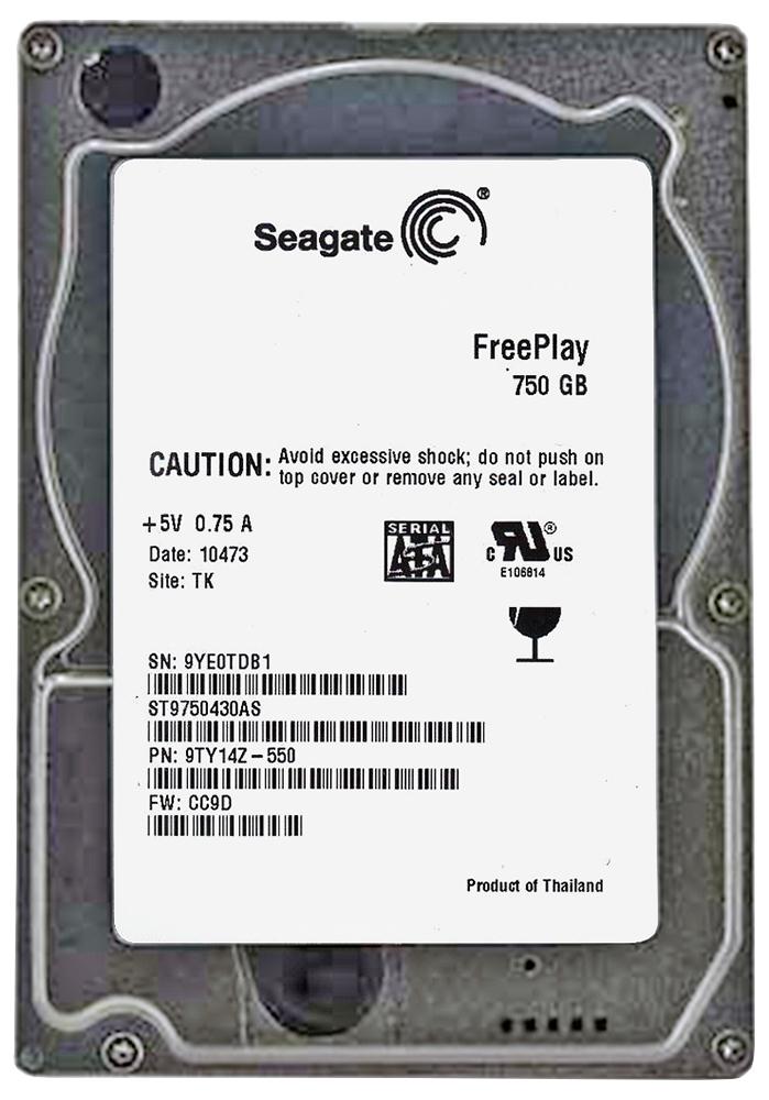 ST9750430AS Seagate 750GB 5400RPM SATA 3GB/s 2.5-inch H...