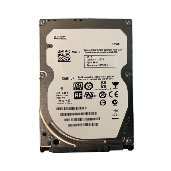 T001H Dell 320GB 7200RPM SATA 2.5-inch Hard Drive