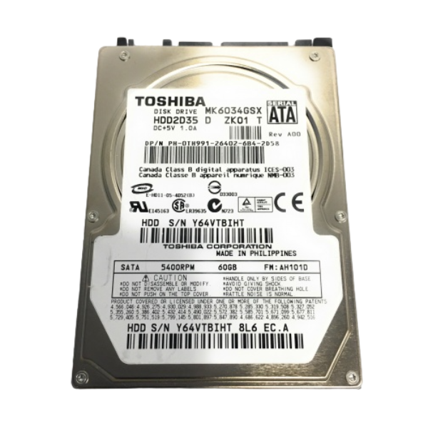 TH991 Dell 60GB 5400RPM SATA 2.5-inch Hard Drive