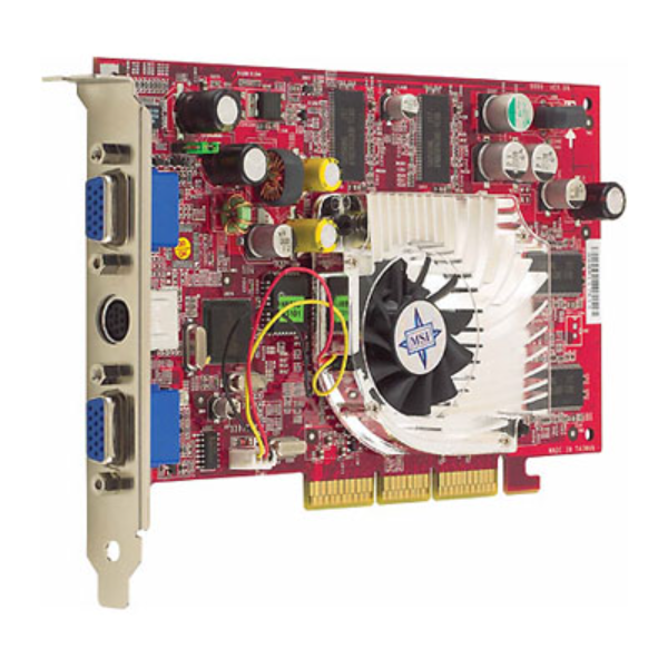 TI4200-VTP MSI 128MB Agp Video Graphics Card With Dual ...