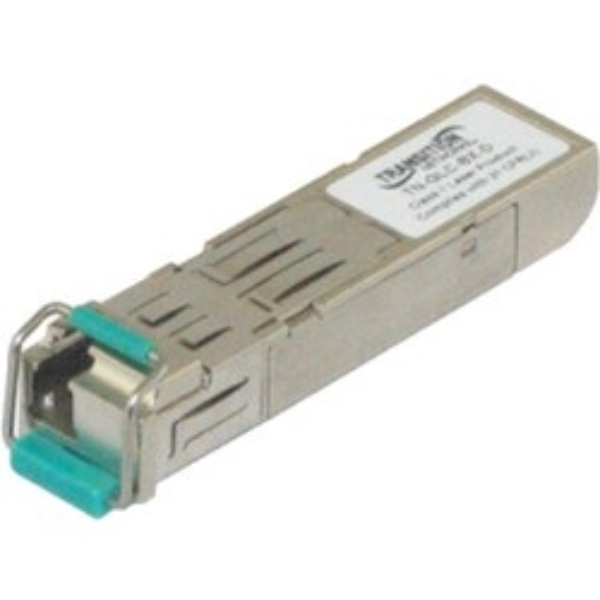 TN-CWDM-100LX-1550 Transition Networks 155MB/s 100Base-LX CWDM Single-Mode Fiber 80km 1550nm LC Connector SFP Transceiver Module