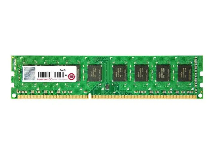 TRN-M-JM1333KLN-2G Transcend 2GB DDR3-1333MHz PC3-10600 ECC Unbuffered CL9 240-Pin DIMM Dual Rank Memory Module