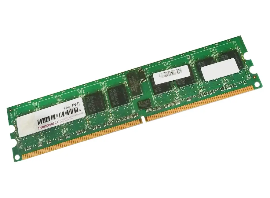 TS128MDR72V4J Transcend 1GB DDR-400MHz PC3200 ECC Registered CL3 184-Pin DIMM Memory Module