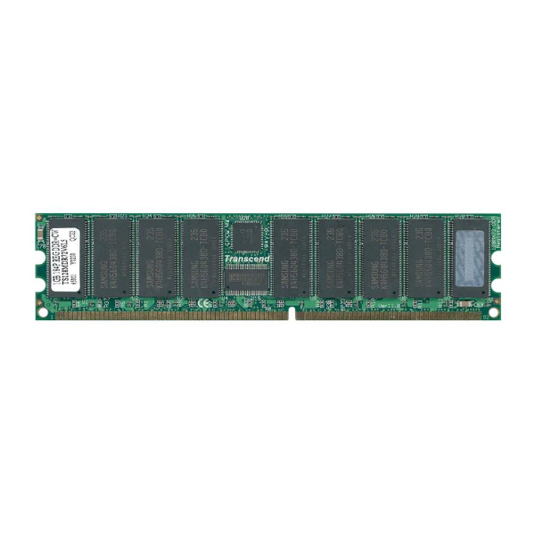 TS128MDR72V6L5 Transcend 1GB DDR-266MHz PC2100 ECC Registered CL2.5 184-Pin DIMM Memory Module