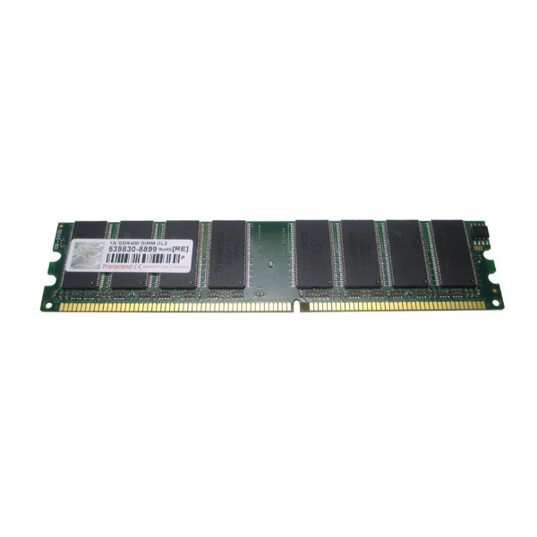 TS128MLD64V4J-H Transcend 1GB DDR-400MHz PC3200 non-ECC Unbuffered CL3 184-Pin DIMM Dual Rank Memory Module