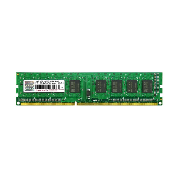 TS128MLK64V3U Transcend 1GB DDR3-1333MHz PC3-10600 non-ECC Unbuffered CL9 240-Pin DIMM Single Rank Memory Module