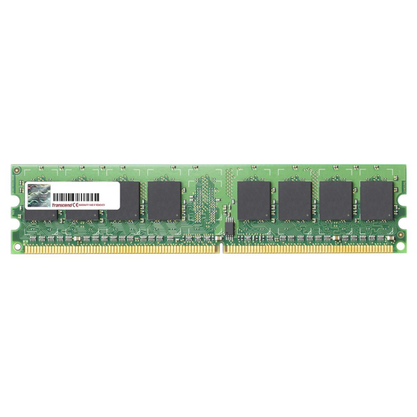 TS128MLQ64V6J-E Transcend 1GB DDR2-667MHz PC2-5300 non-ECC Unbuffered CL5 240-Pin DIMM Dual Rank Memory Module