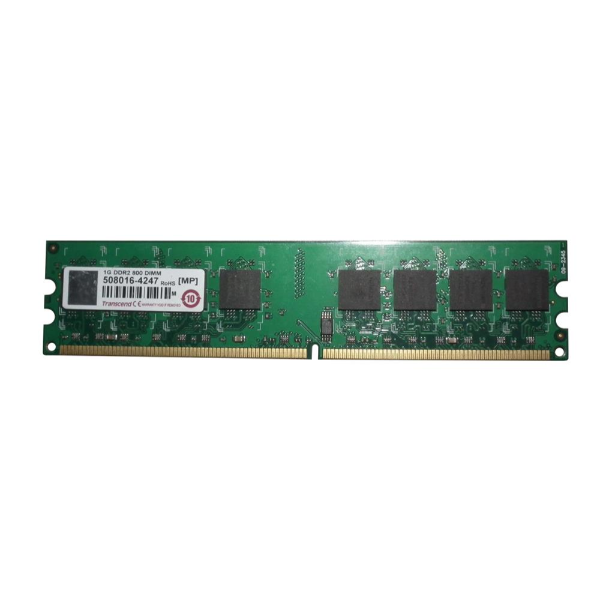 TS128MLQ72V8U Transcend 1GB DDR2-800MHz PC2-6400 ECC Unbuffered CL6 240-Pin DIMM Memory Module