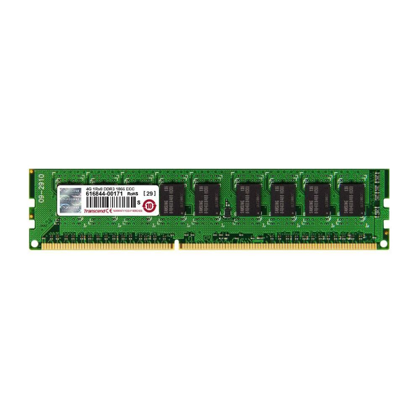 TS16GJMA545H Transcend 4GB DDR3-1866MHz PC3-14900 ECC Unbuffered CL13 240-Pin DIMM Single Rank Memory Module
