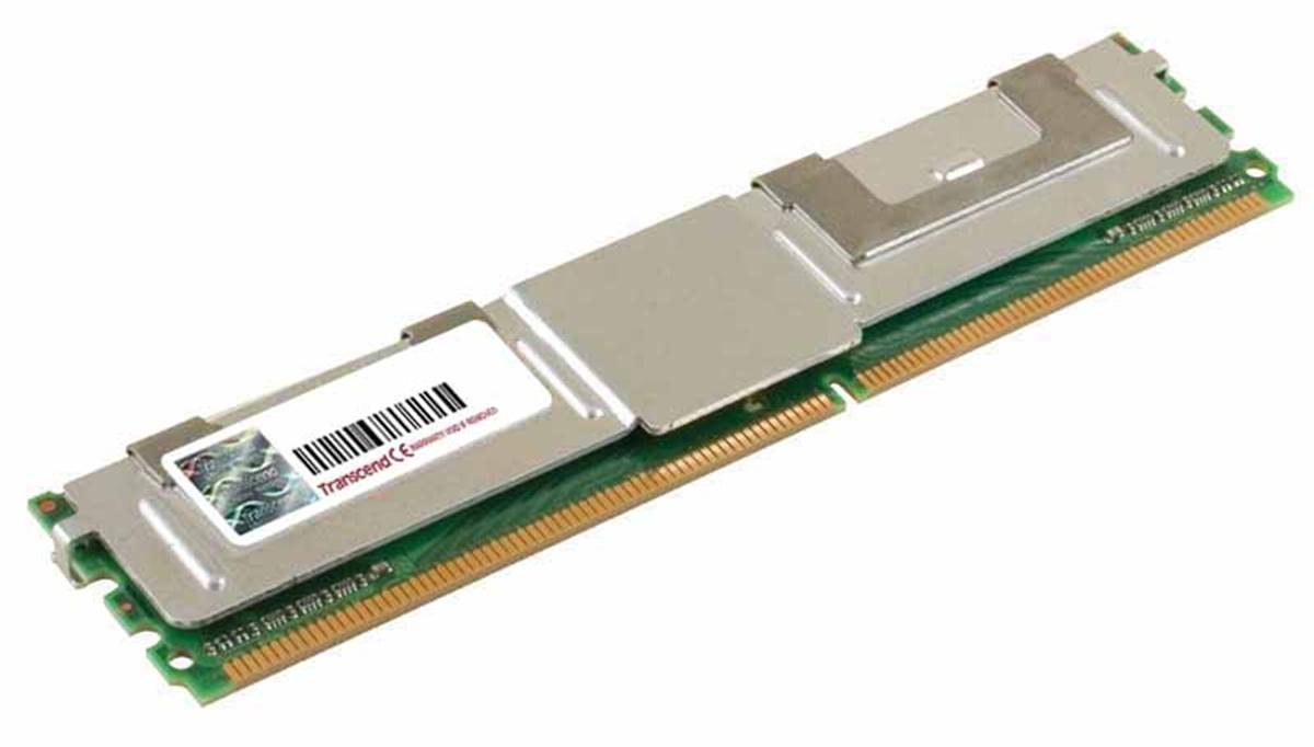 TS4GAP686G Transcend 4GB Kit (2GB x 2) DDR2-667MHz PC2-5300 Fully Buffered CL5 240-Pin DIMM 1.8V Memory
