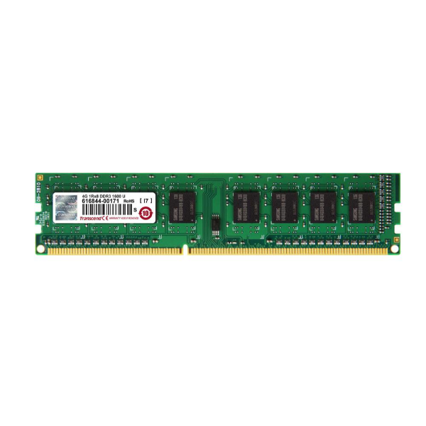 TS512MLK64V6H Transcend 4GB DDR3-1600MHz PC3-12800 non-ECC Unbuffered CL11 240-Pin DIMM Single Rank Memory Module