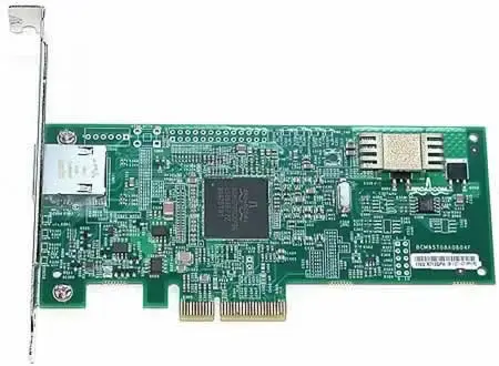 TX564 Dell Broadcom 10/100/1000Base-T NetXtreme II 5708 Single-Port Gigabit Ethernet PCI-Express Network Interface Card