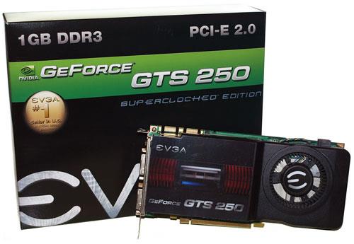 VCE01G-P3-1155 EVGA GeForce GTS 250 1GB PCI-Express DVI...