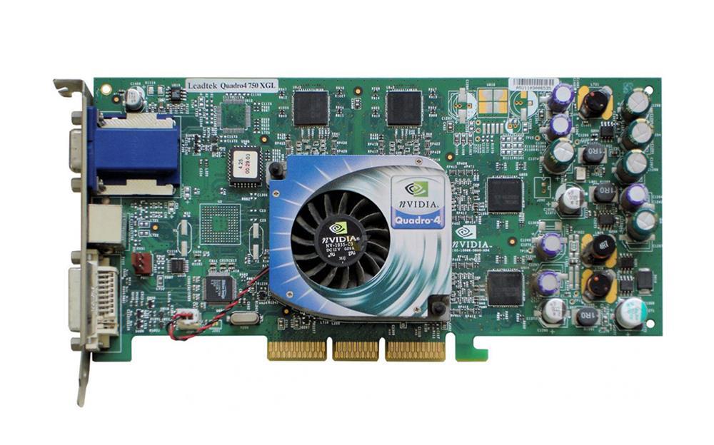 VCQ4750XGL-PB Nvidia Quadro4 750XGL 128MB 128-bit DDR Workstation Video Graphics Card