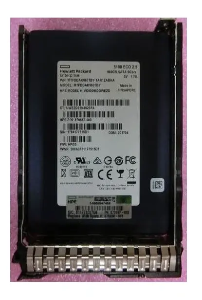 VK000960GWEZD HP 960GB SATA 6Gb/s 2.5-inch Solid State ...