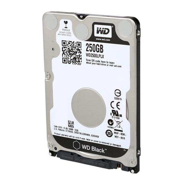 WD2500LPLX Western Digital Black 250GB 7200RPM SATA 6GB/s 32MB Cache 2.5-inch Hard Drive