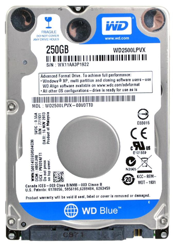 WD2500LPVX-00V0TT0 Western Digital Blue 250GB 5400RPM S...