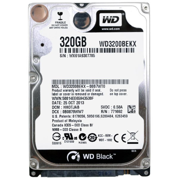 WD3200BEKX-00B7WT0 Western Digital Black 320GB 7200RPM ...