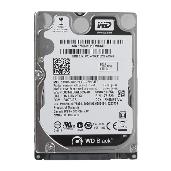 WD5000BPKX-75HPJT0 Western Digital 500GB 7200RPM SATA 6...