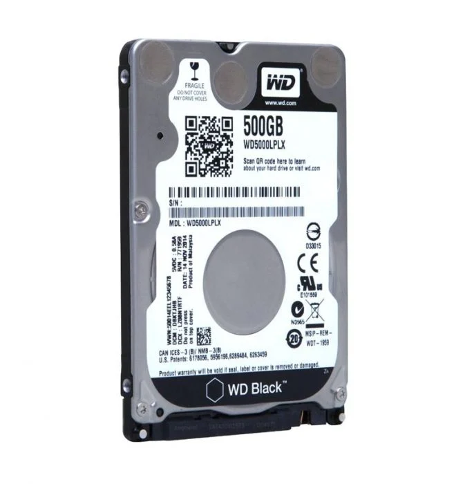 WD5000LPLX-08ZNTT0 Western Digital Black 500GB 7200RPM SATA 6GB/s 32MB Cache 2.5-inch Hard Drive