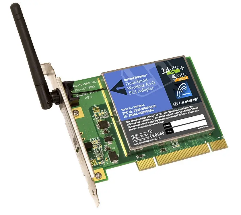 WMP55AG Linksys Dual-BAnd Wireless-A/G PCI 54MB/s Netwo...