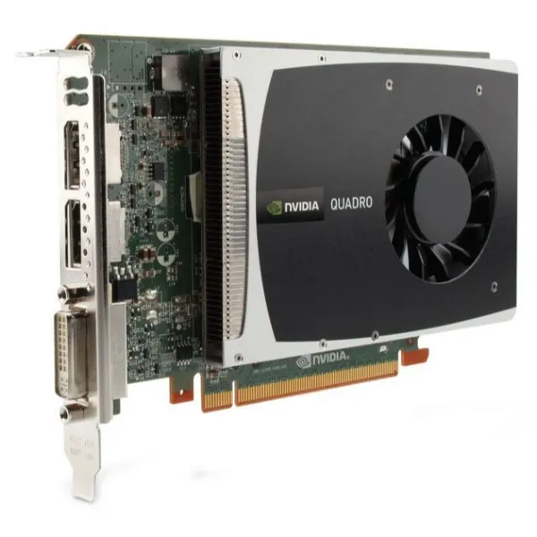 WS094AT HP Nvidia Quadro 2000 1GB Graphics PCI-Express 2.0 Dual Port 1xDVI-I 1xDisplayPort Video Graphics Card