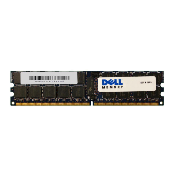 X102J Dell 2GB DDR2-667MHz PC2-5300 ECC Registered CL5 240-Pin DIMM Dual Rank Memory Module
