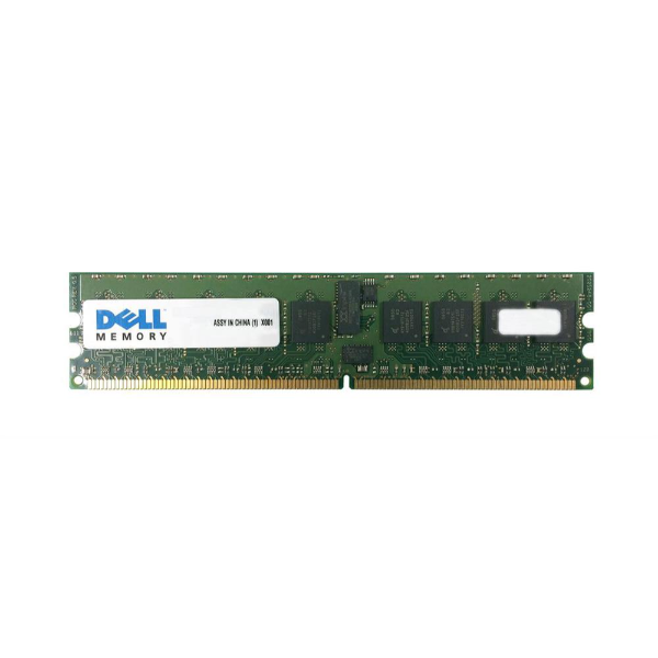 X15623 Dell 1GB DDR2-400MHz PC2-3200 ECC Registered CL3 240-Pin DIMM Single Rank Memory Module