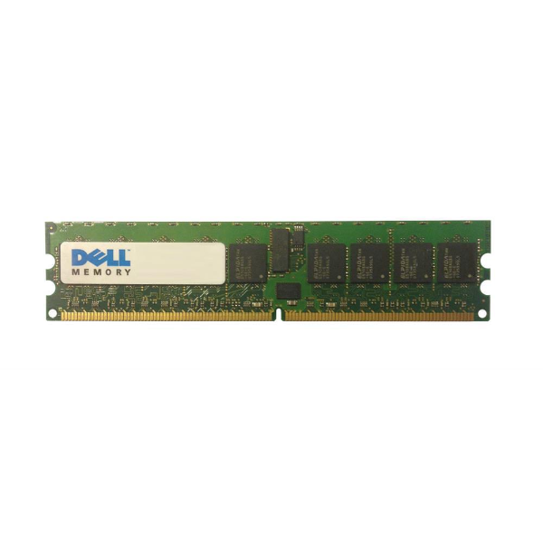 X15626 Dell 1GB DDR2-400MHz PC2-3200 ECC Registered CL3 240-Pin DIMM Single Rank Memory Module