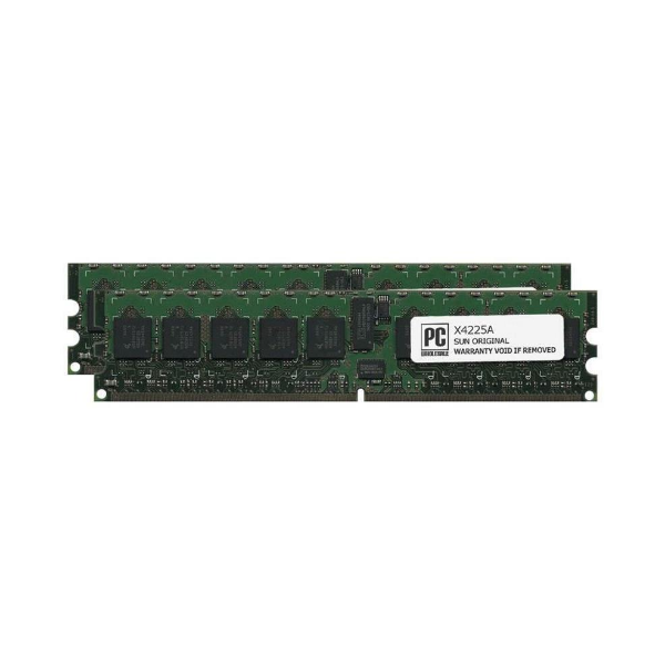 X4225A Sun 2GB Kit (1GB x 2) DDR2-667MHz PC2-5300 ECC R...