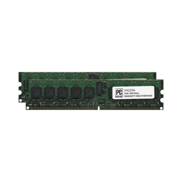 X4225A Sun 2GB Kit (1GB x 2) DDR2-667MHz PC2-5300 ECC Registered CL5 240-Pin DIMM Memory