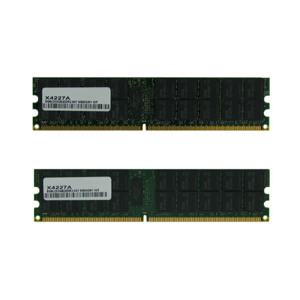 X4227A Sun 8GB Kit (4GB x 2) DDR2-667MHz PC2-5300 ECC R...