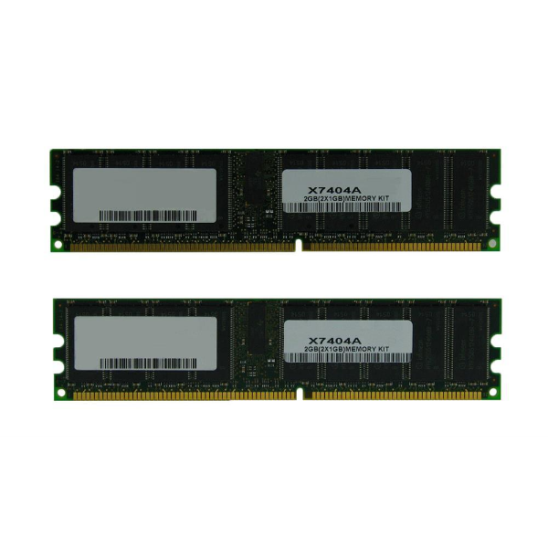 X7404A-3RD-PARTY Sun 2GB Kit (1GB x 2) DDR-266MHz PC2100 ECC Registered CL2.5 184-Pin DIMM Memory