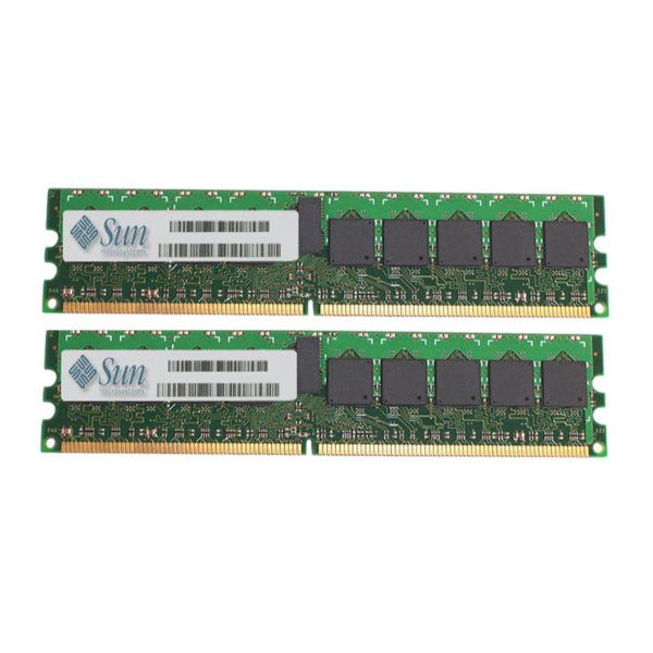 X8356A-Z Sun 16GB Kit (8GB x 2) DDR2-667MHz PC2-5300 ECC Registered CL5 240-Pin DIMM Dual Rank Memory