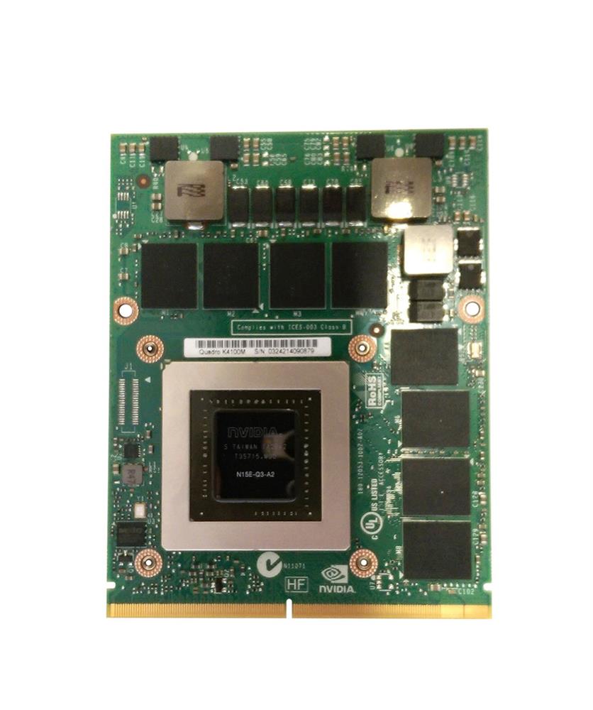 X8T6N Dell Nvidia Quadro K4100M 4GB MXM Video Card