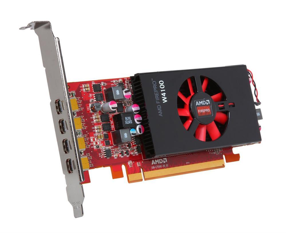 XW13W Dell AMD FirePro W4100 2GB Professional Low-Profi...