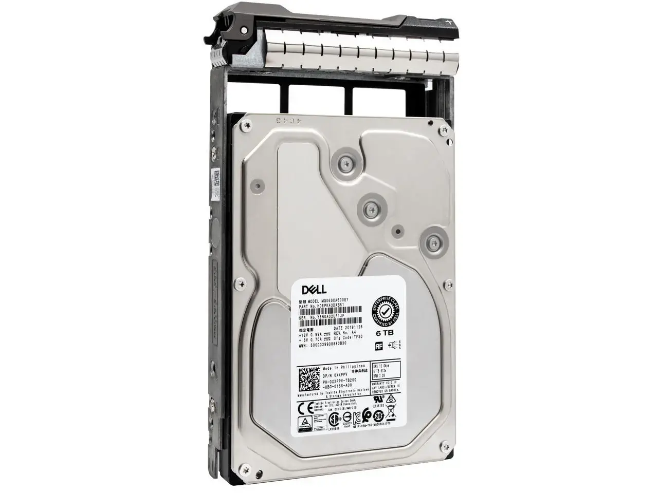 XXPPV Dell 6TB 7200RPM SAS 12GB/s 256MB Cache Hot-Plugg...