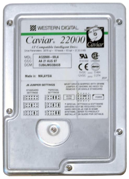 AC22000 Western Digital Caviar 2GB 5200RPM ATA-33 256KB...