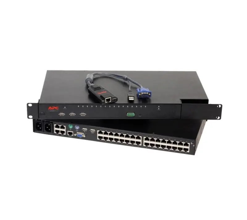 AF616AR HP 8-Ports (0 X 2 X 8) Rack Mountable Server Console KVM Switch