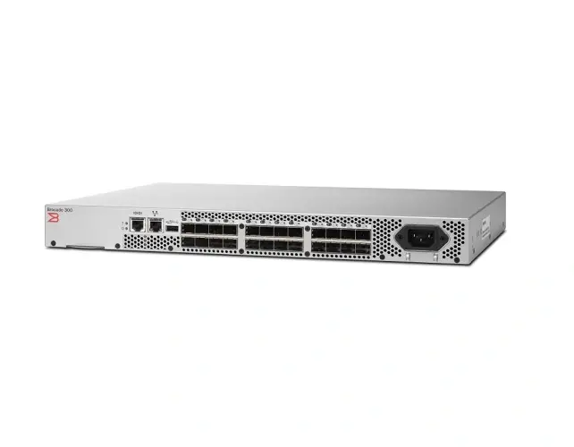 BR-340-0008 Brocade 300 24 Port (24 Active) 8Gb Fibre Channel Switch Full SFPs