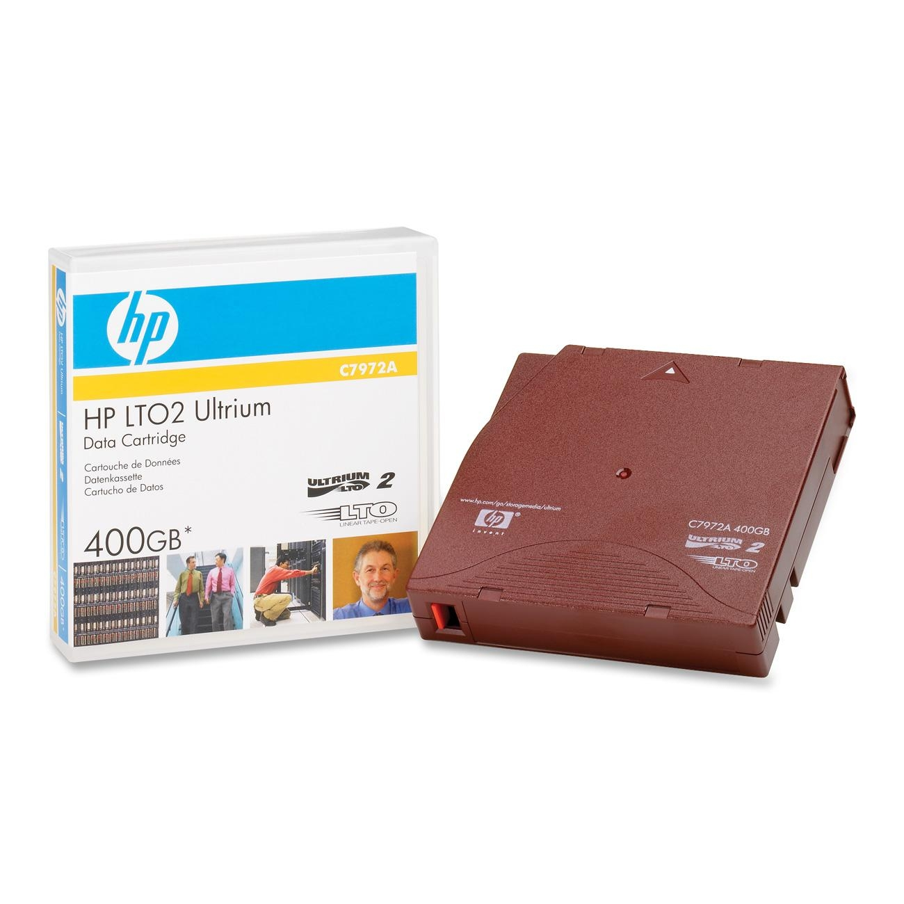 C7972AC HP 200GB Native/400GB Compressed LTO-2 Ultrium DATa Cartridge