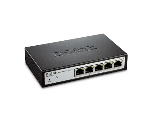 DGS-1100-05 D-Link 5-Port 10/100/100Base-T Layer-3 Managed Gigabit Ethernet Switch